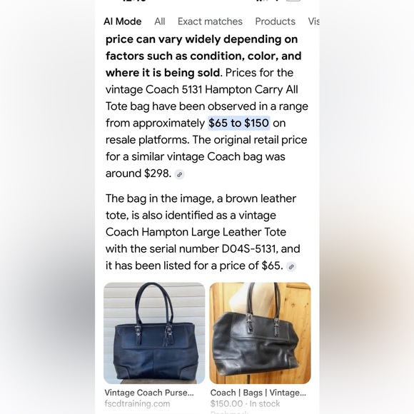 Coach vintage elegant Tan Leather Handbag - Picture 10 of 10